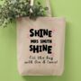 Personalised Shine Jesus Shine Teacher Tote Bag, thumbnail 1 of 3