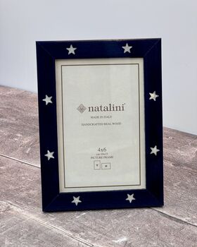 Natalini Navy Star Design Photo Frame, 2 of 4