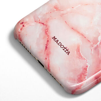 Bright Pink Marble Case For iPhone, 4 of 4
