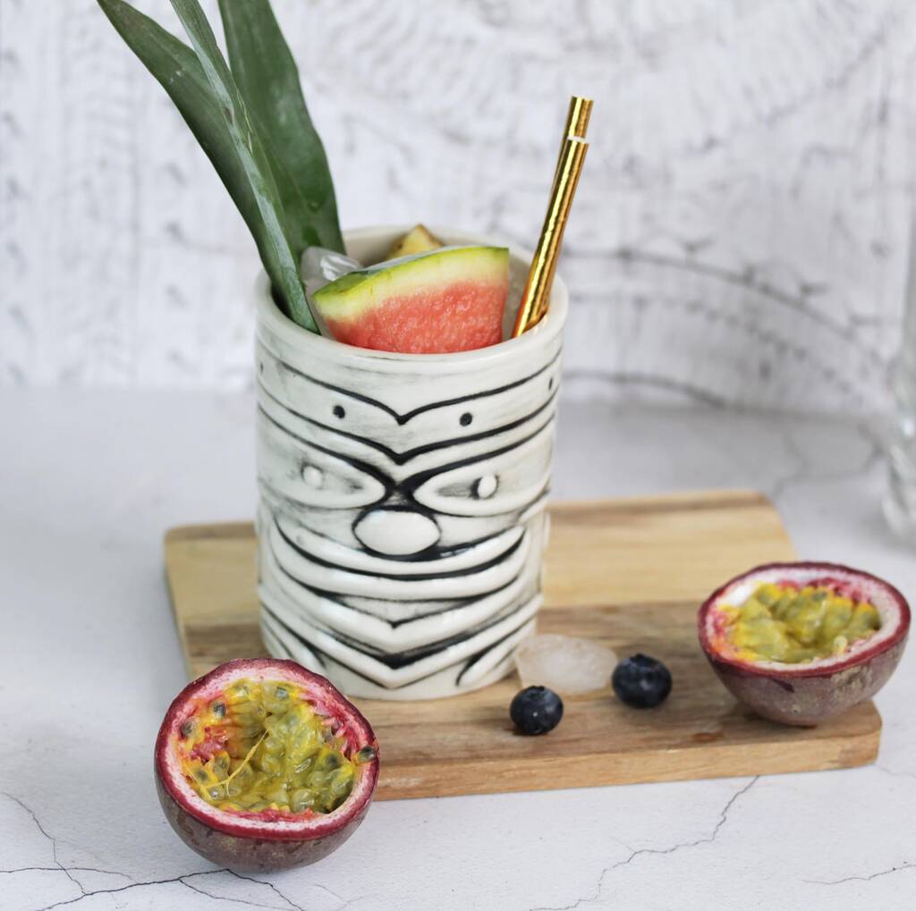 Scented Cocktail Candle In Tiki Jar By Hearth & Heritage