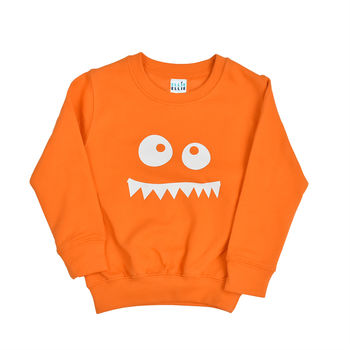 Monster Face Children's Sweatshirt By Ellie Ellie