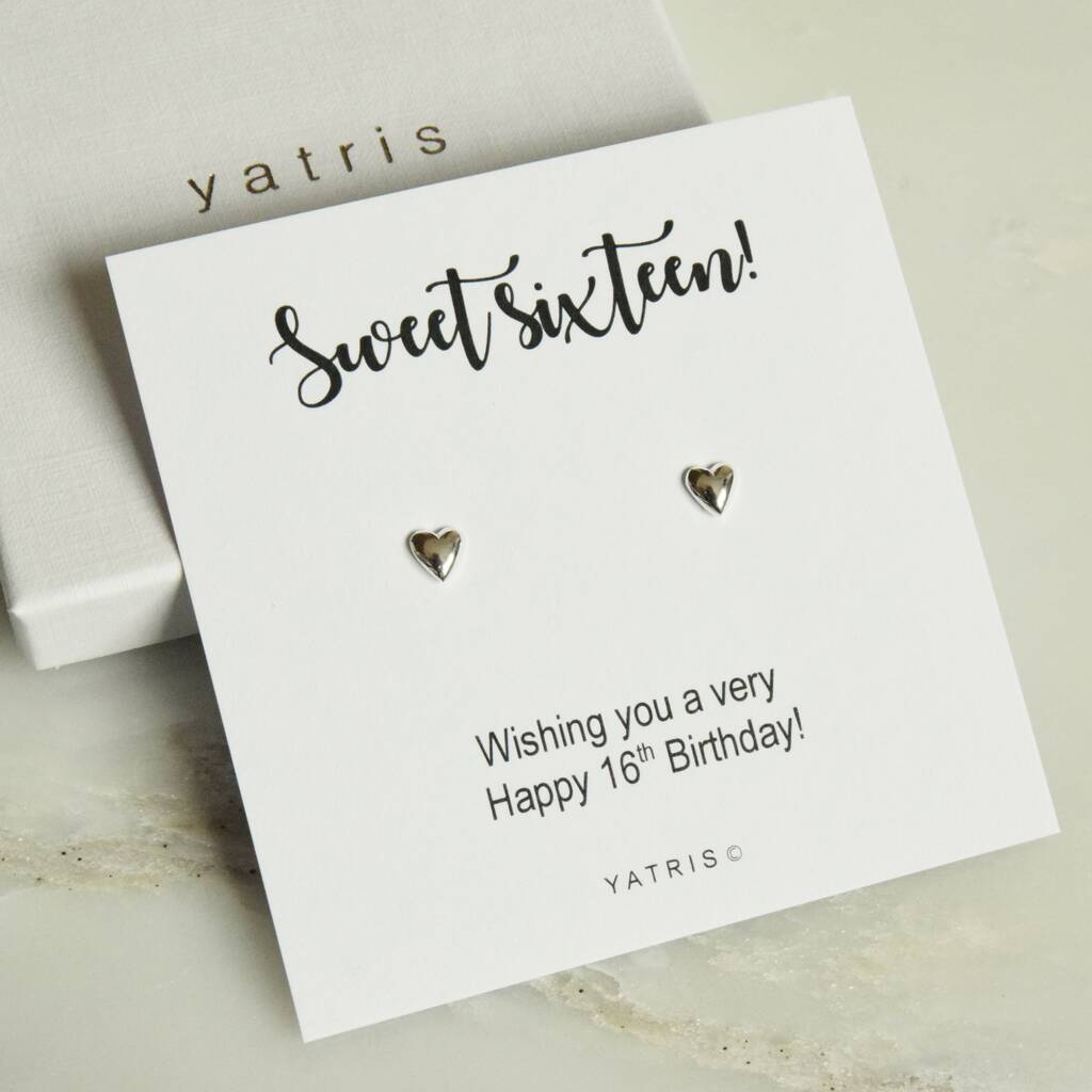 sweet sixteen 16th birthday earrings by yatris