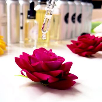 Personalised 40th Birthday Card For Her – Luxury Hot Pink Rose, Handmade 3D Scented Card, 12 of 12