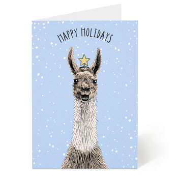Llama Christmas Card, 2 of 8