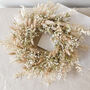 Dried Gypsophila Wreath With Bunny Tails, thumbnail 2 of 5