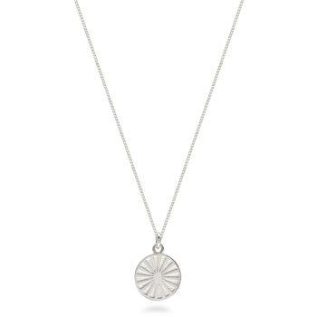 Spinning Wheel Medallion Necklace Sterling Silver By Lime Tree Design ...