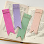 Personalised Hand Stitched Leather Bookmark, thumbnail 3 of 7