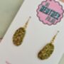 Potato Glitter Earrings / Chef Gift / Fun Food Inspired Jewellery / Handmade Accessories, thumbnail 2 of 5