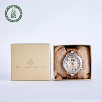 The Sandalwood: Handmade Wood Wristwatch For Men, 3 of 5