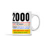 Personalised 25th Birthday Gift Mug Of Music 2000, thumbnail 3 of 6