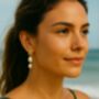 Hypoallergenic + Waterproof Sea Star Freshwater Pearl Earrings 18k Gold Plated Titanium, thumbnail 1 of 8