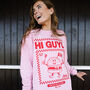 Hi Guys Women's Burger Graphic Sweatshirt, thumbnail 1 of 3