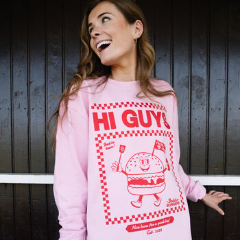 Hi Guys Burger Graphic Sweatshirt, 2 of 3