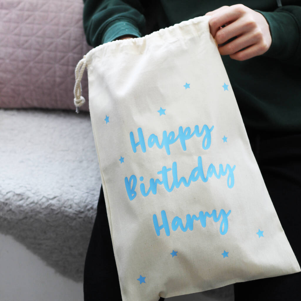 Happy Birthday Personalised Gift Bags By Oat Bespoke