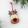 Personalised Christmas Reindeer Decoration, thumbnail 1 of 8