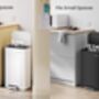 Kitchen Pedal Bin Soft Close Trash Can, thumbnail 3 of 7