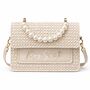 Personalised Pearl Straw Clutch Cross Body Bag, thumbnail 4 of 5