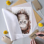 Expressive Orangutan Art Print, thumbnail 3 of 5