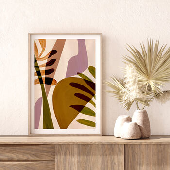 Warm Tone Abstract Shapes Art Print, 3 of 11