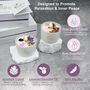 Luxury Crystal Candle Gift Set Of Two / Lavender And English Rose, thumbnail 4 of 8