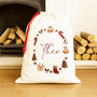 Personalised Christmas Sack Wreath, thumbnail 2 of 4