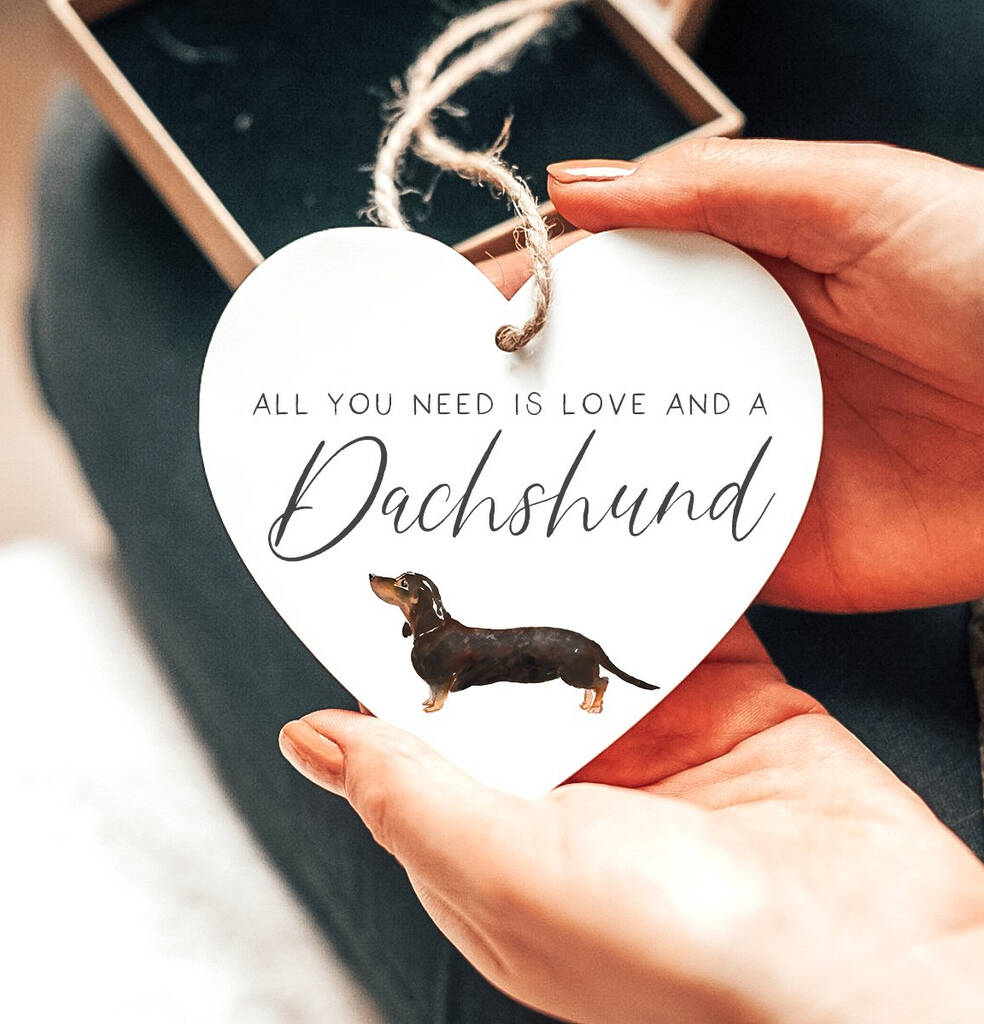 'Love And A Dachshund' Dog Lover Gift