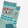 Women's Bamboo Socks Christmas Border Collie, thumbnail 3 of 5