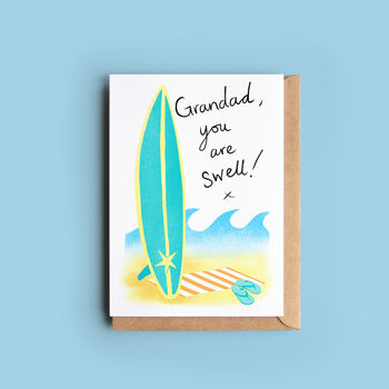 Surfing Pun Card For Dad, Daddy Or Grandad, 3 of 4