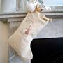 First Christmas Personalised Winter Rabbit Stocking, thumbnail 4 of 10