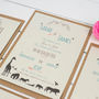 Animal Wedding Invitation Set, thumbnail 2 of 7