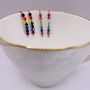 Rainbow And Pastel S Crystal Niobium Hook Earrings, thumbnail 5 of 5
