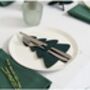 Eco Christmas Tree Cutlery Holder Set Of Four, thumbnail 1 of 6