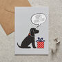 Black Cocker Spaniel Father's Day Card, thumbnail 1 of 2