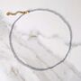 Labradorite Gemstone Beaded Necklace, thumbnail 5 of 6