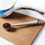 Personalised Metal Coffee Scoop And Clip, thumbnail 5 of 6