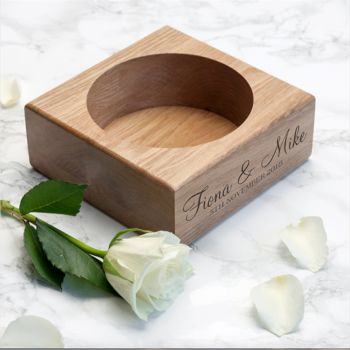 Personalised Oak Prosecco Holder, 3 of 4