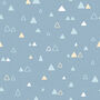 Mini Triangles Lampshade, Blue And Yellow, thumbnail 5 of 5