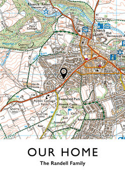 Personalised Framed UK Location Map Print, 4 of 10