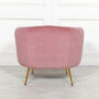 Pink Velvet Armchair, thumbnail 2 of 5