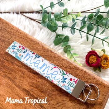 Handmade Floral Mama Wristlet Keychains | New Mum Gift, 7 of 7