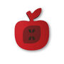 Apple Shaped Wooden Fridge Magnet, thumbnail 1 of 5