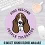 Basset Hound Face Mouse Pad, thumbnail 1 of 5