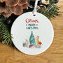 Personalised Merry Christmas Ceramic Ornament For Kids Toddler Baby, thumbnail 4 of 4