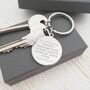 Engraved Circle Keyring, Teachers Encourage, thumbnail 1 of 3