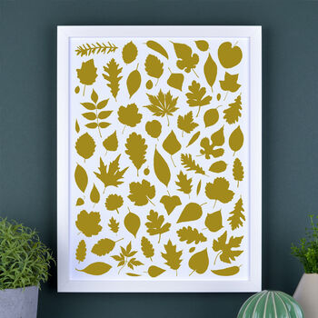 Mixed Leaves Print, 5 of 8