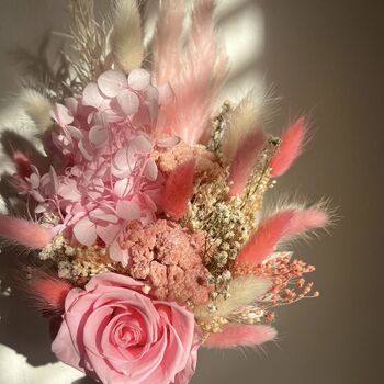 Pale Pink Dried Flower Bouquet, 3 of 5