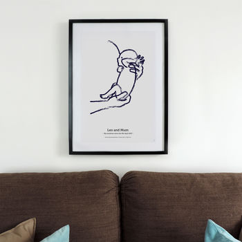'The Big Love' Personalised Scale Premature Baby Print, 4 of 4