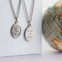 Personalised Sterling Silver St Christopher Necklace, thumbnail 2 of 9