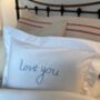 Personalised Pillowcase With Embroidered Handwriting, thumbnail 2 of 2