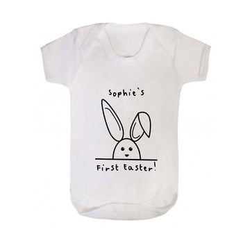 Personalised 'Babies First Easter' Baby Grow, 4 of 6